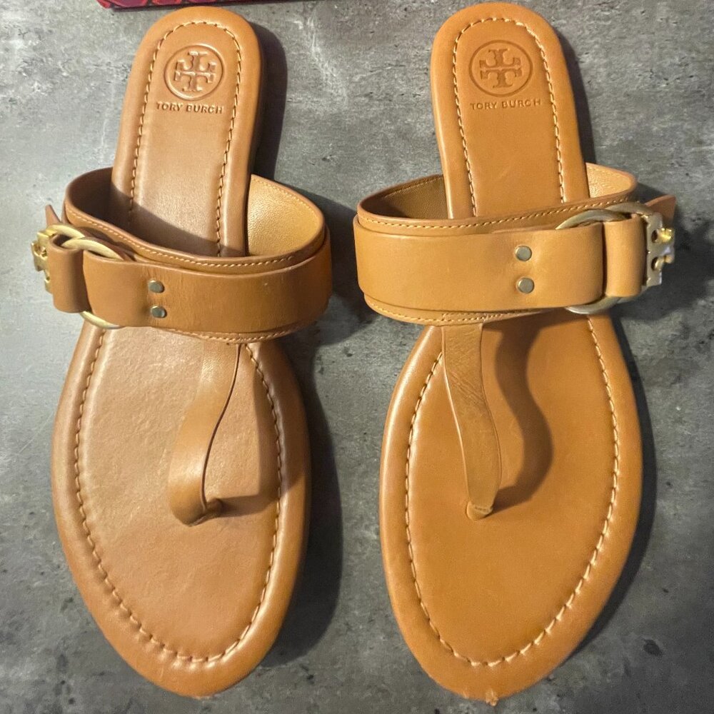 TORY BURCH Marsden Flat Thong Sandal Size: 7.5